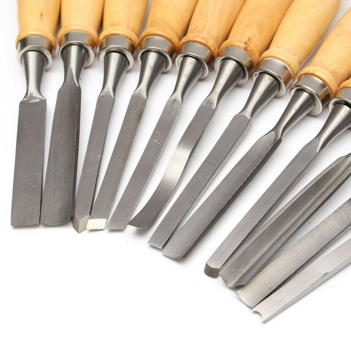 12 Piece Wood Carving Hand Chisel Tool Kit Set - South East Clearance Centre