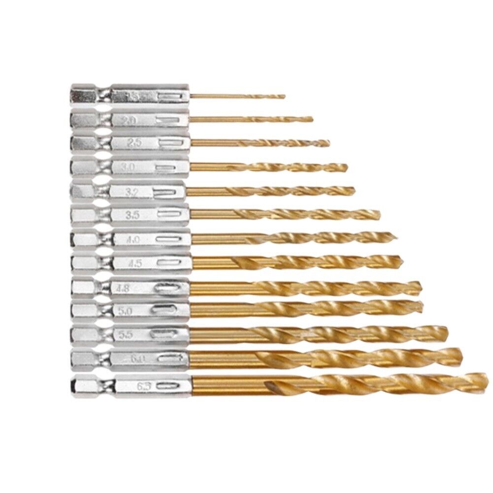 13 piece Titanium-plated Drill Bit Set - South East Clearance Centre