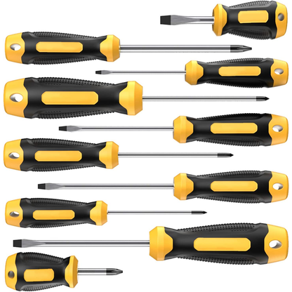 10 Piece Magnetic Screwdriver Set with Carrying Case - South East Clearance Centre