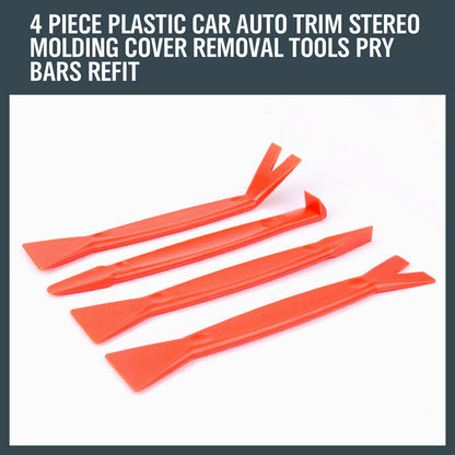 4 Piece Pry Bar Set | Plastic Trim Automotive Moulding Removal Tool - South East Clearance Centre