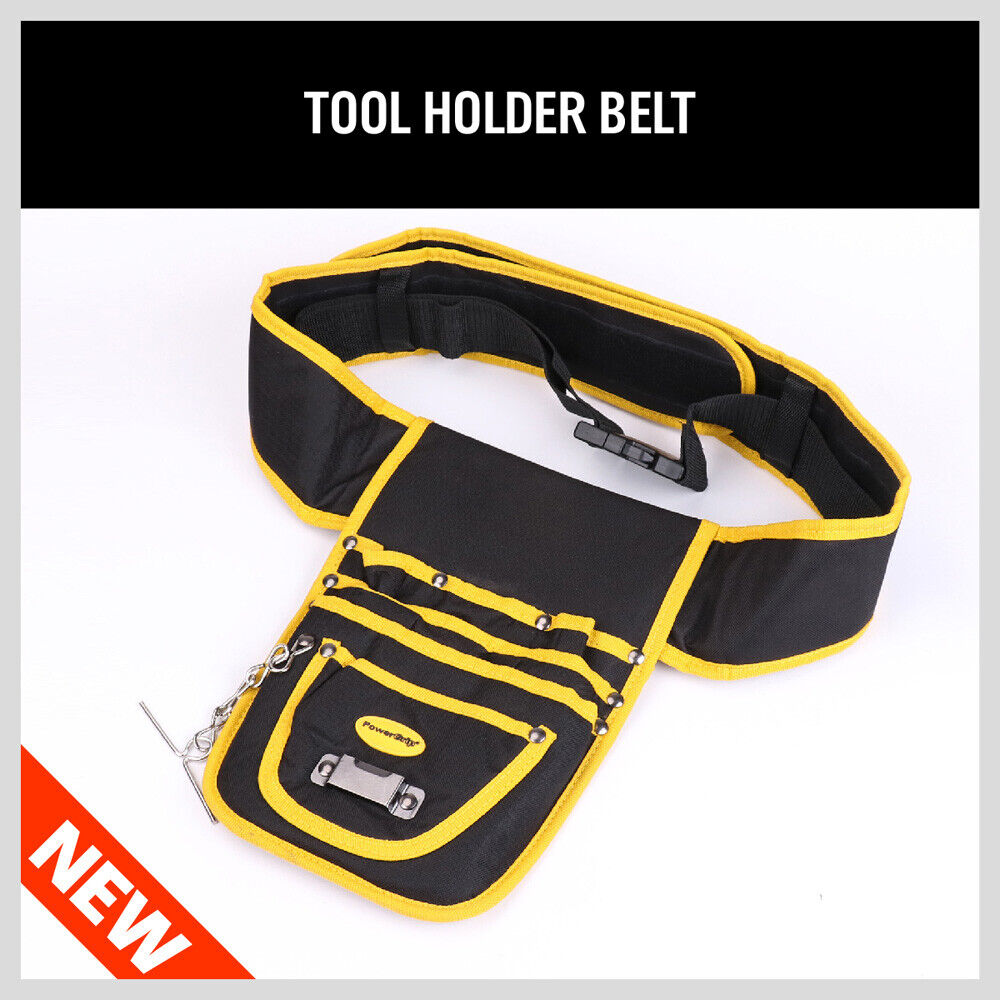 8 Pocket Tool Bag | Construction Belt | Nail Storage Holder | Heavy Duty - South East Clearance Centre