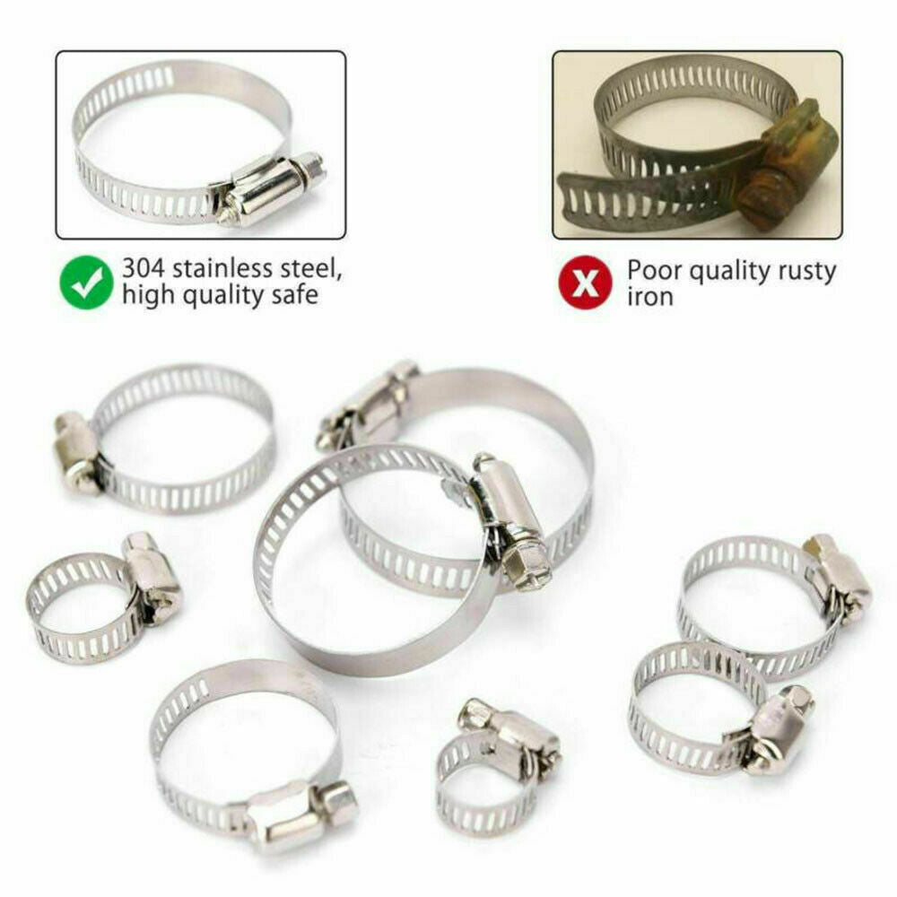 91 Piece Stainless Steel Hose Clamp Set - South East Clearance Centre