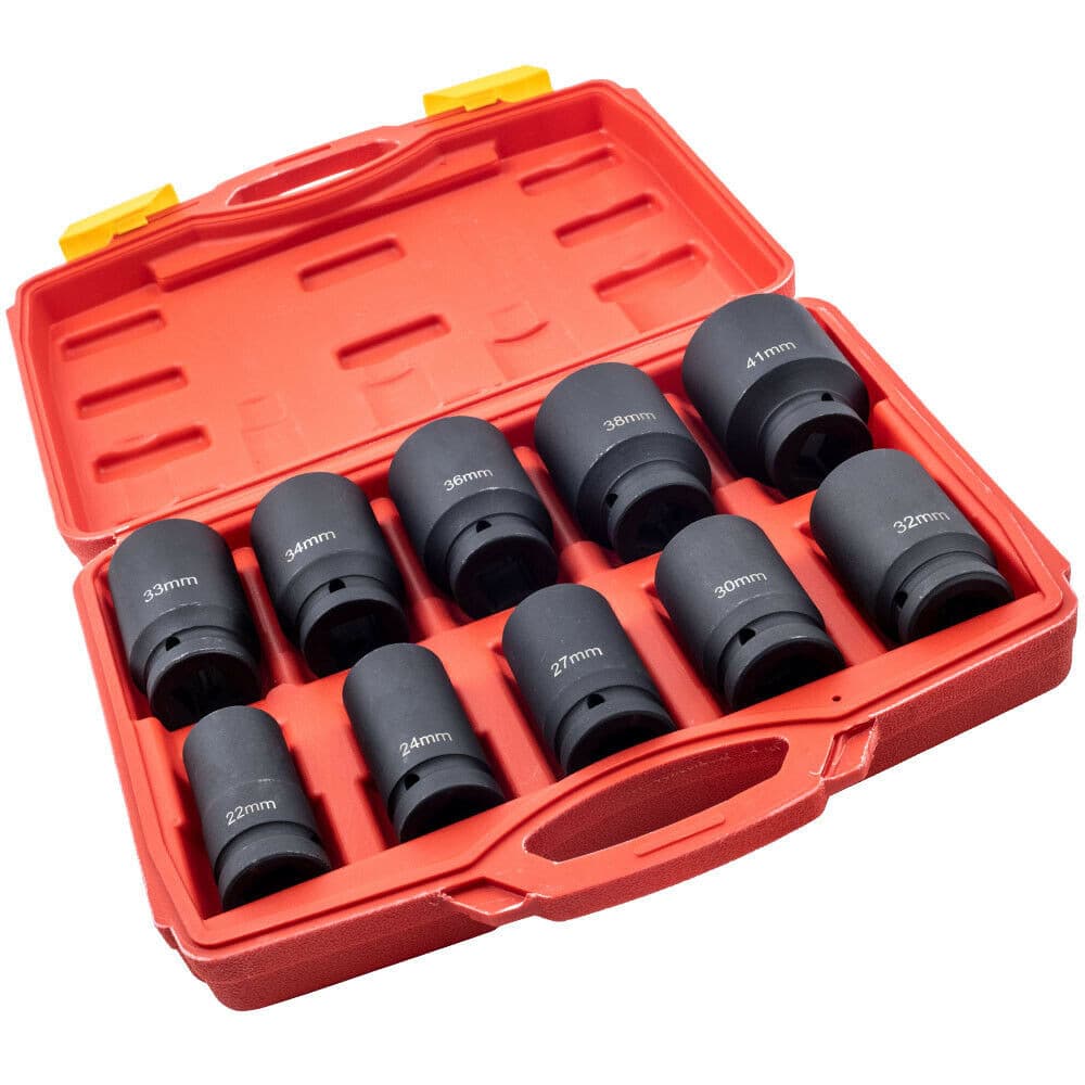 10 piece 3/4" Drive Deep Impact Socket Set Metric (22-41mm) - South East Clearance Centre